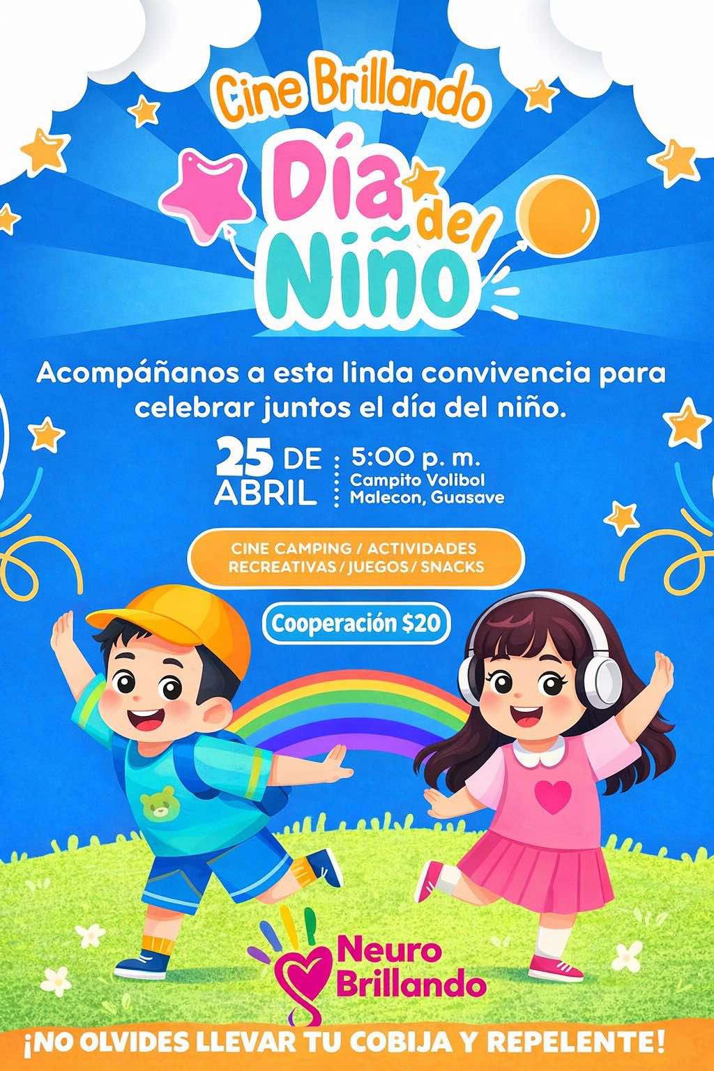 la organización “Neuro Brillando” Invitan a celebrar el Día del Niño con evento recreativo en Guasave